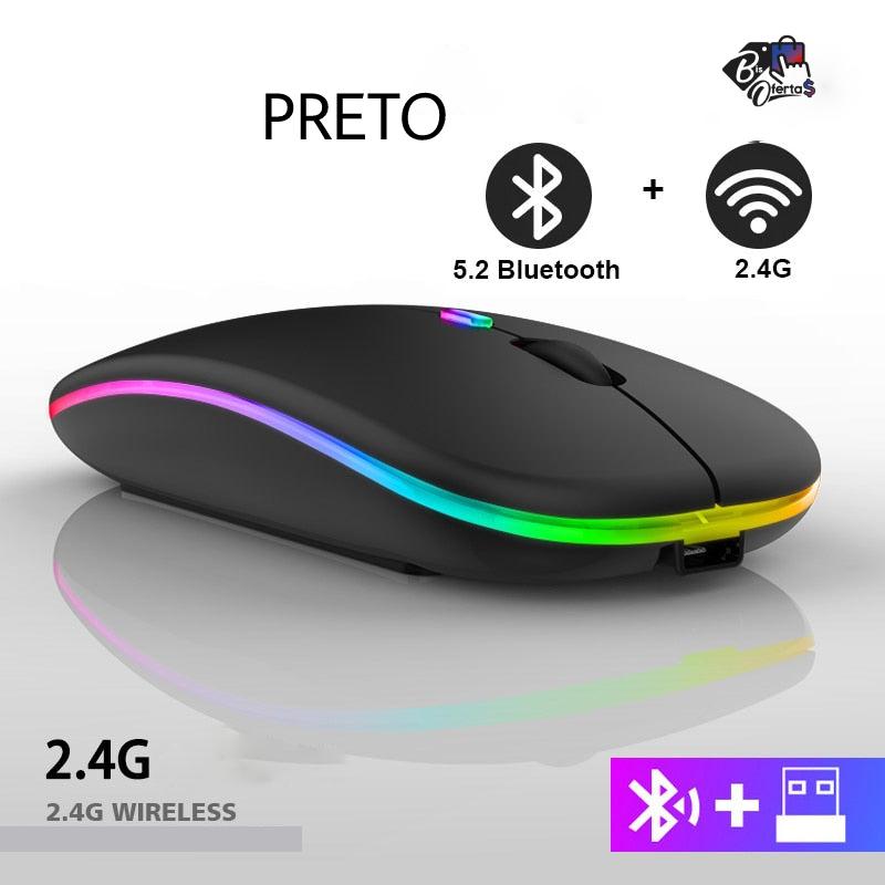 Mouse Gamer Bluetooth 2.4ghz Led Bis Ofertas ®