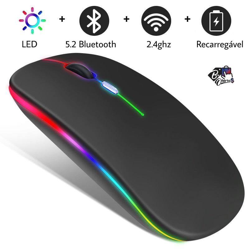 Mouse Gamer Bluetooth 2.4ghz Led Bis Ofertas ®